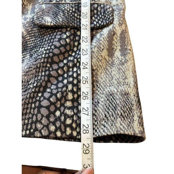 Chicos Snake Print Blazer Jacket With Button Closure Lined Size 1Office Career - Picture 5 of 9